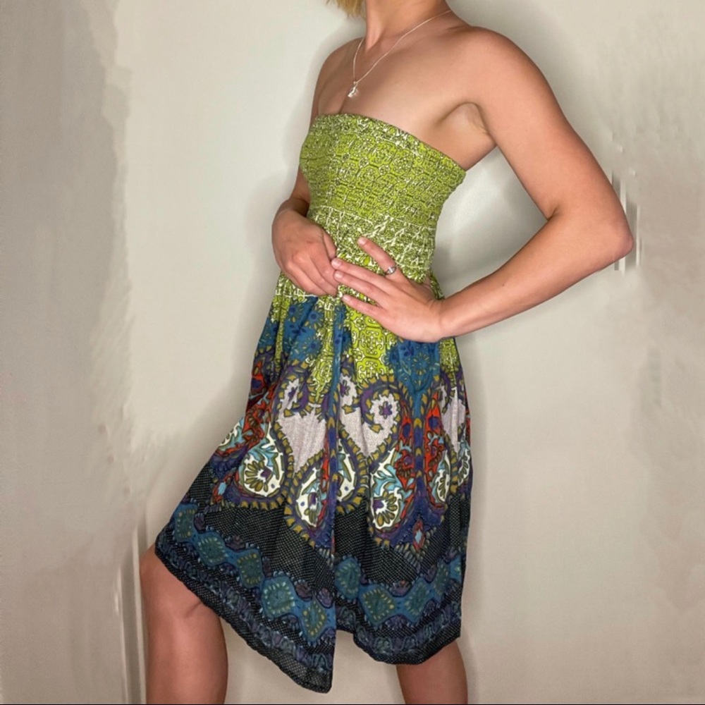 Planet Gold Mini Sundress